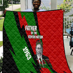 Jomo Kenyatta Quilt Patriotic Colors Design and Father of the Kenyan Nation Tribute - African Pride