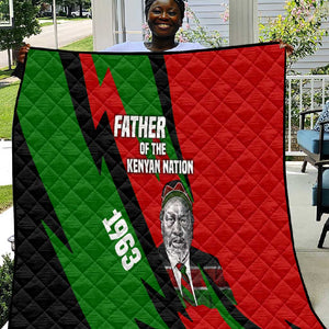 Jomo Kenyatta Quilt Patriotic Colors Design and Father of the Kenyan Nation Tribute - African Pride