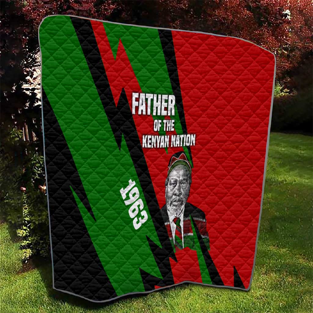 Jomo Kenyatta Quilt Patriotic Colors Design and Father of the Kenyan Nation Tribute - African Pride