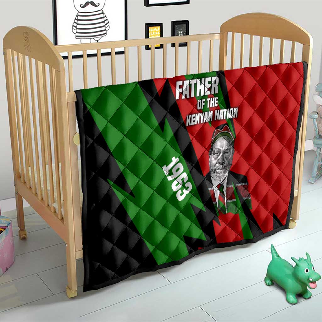 Jomo Kenyatta Quilt Patriotic Colors Design and Father of the Kenyan Nation Tribute - African Pride