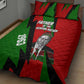 Jomo Kenyatta Quilt Bed Set Patriotic Colors Design and Father of the Kenyan Nation Tribute - African Pride