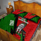 Jomo Kenyatta Quilt Bed Set Patriotic Colors Design and Father of the Kenyan Nation Tribute - African Pride
