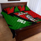 Jomo Kenyatta Quilt Bed Set Patriotic Colors Design and Father of the Kenyan Nation Tribute - African Pride