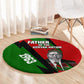 Jomo Kenyatta Round Carpet Patriotic Colors Design and Father of the Kenyan Nation Tribute - African Pride