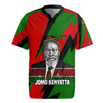 Jomo Kenyatta Rugby Jersey Patriotic Colors Design and Father of the Kenyan Nation Tribute - African Pride