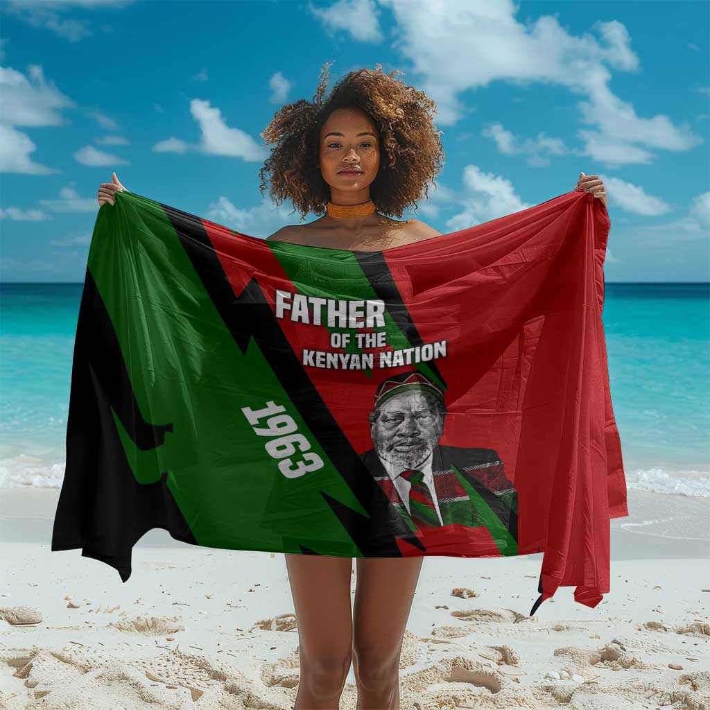 Jomo Kenyatta Sarong Patriotic Colors Design and Father of the Kenyan Nation Tribute - African Pride