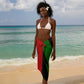 Jomo Kenyatta Sarong Patriotic Colors Design and Father of the Kenyan Nation Tribute - African Pride