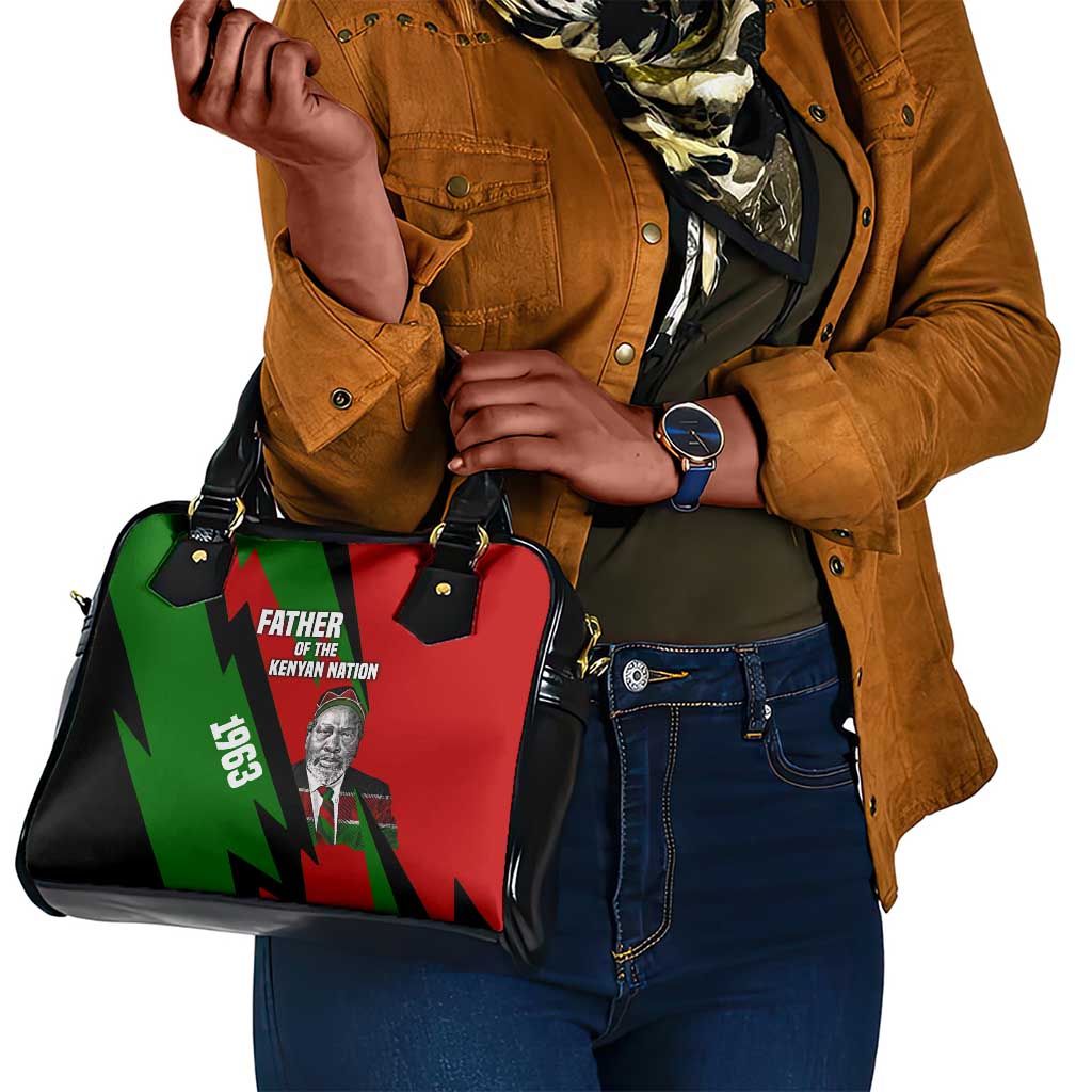 Jomo Kenyatta Shoulder Handbag Patriotic Colors Design and Father of the Kenyan Nation Tribute - African Pride