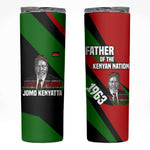 Jomo Kenyatta Skinny Tumbler Patriotic Colors Design and Father of the Kenyan Nation Tribute - African Pride