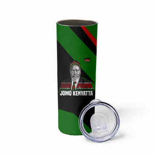 Jomo Kenyatta Skinny Tumbler Patriotic Colors Design and Father of the Kenyan Nation Tribute - African Pride