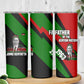 Jomo Kenyatta Skinny Tumbler Patriotic Colors Design and Father of the Kenyan Nation Tribute - African Pride