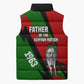 Jomo Kenyatta Sleeveless Puffer Jacket Patriotic Colors Design and Father of the Kenyan Nation Tribute - African Pride