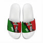 Jomo Kenyatta Slide Sandals Patriotic Colors Design and Father of the Kenyan Nation Tribute - African Pride