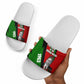 Jomo Kenyatta Slide Sandals Patriotic Colors Design and Father of the Kenyan Nation Tribute - African Pride