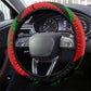 Jomo Kenyatta Steering Wheel Cover Patriotic Colors Design and Father of the Kenyan Nation Tribute - African Pride