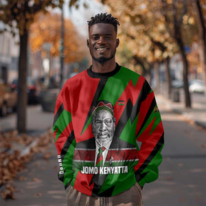 Jomo Kenyatta Sweatshirt Patriotic Colors Design and Father of the Kenyan Nation Tribute - African Pride