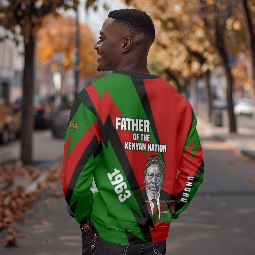 Jomo Kenyatta Sweatshirt Patriotic Colors Design and Father of the Kenyan Nation Tribute - African Pride