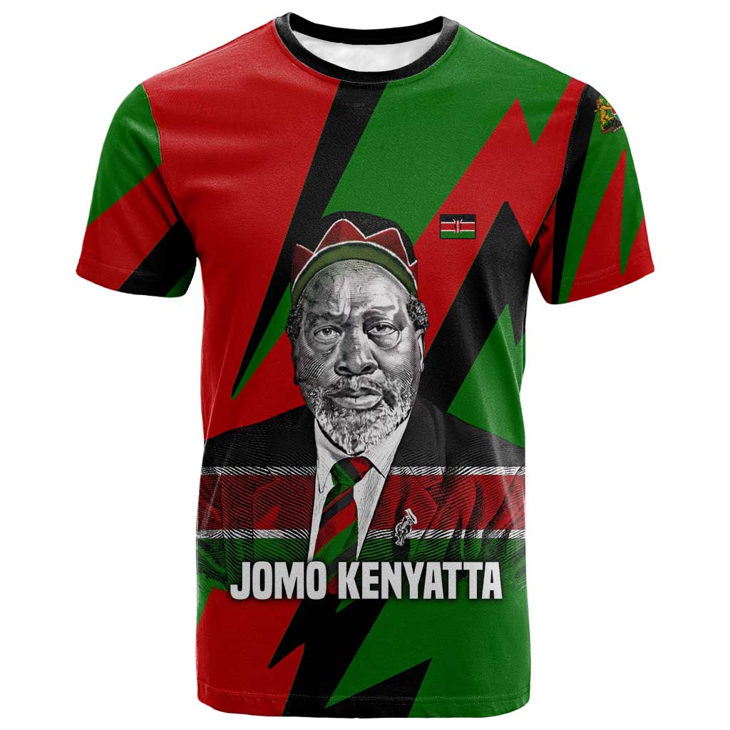 Jomo Kenyatta T shirt Patriotic Colors Design and Father of the Kenyan Nation Tribute - African Pride