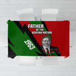 Jomo Kenyatta Tablecloth Patriotic Colors Design and Father of the Kenyan Nation Tribute - African Pride