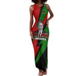 Jomo Kenyatta Tank Maxi Dress Patriotic Colors Design and Father of the Kenyan Nation Tribute - African Pride