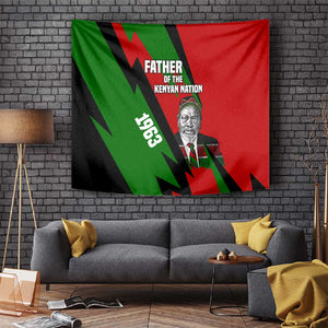 Jomo Kenyatta Tapestry Patriotic Colors Design and Father of the Kenyan Nation Tribute - African Pride