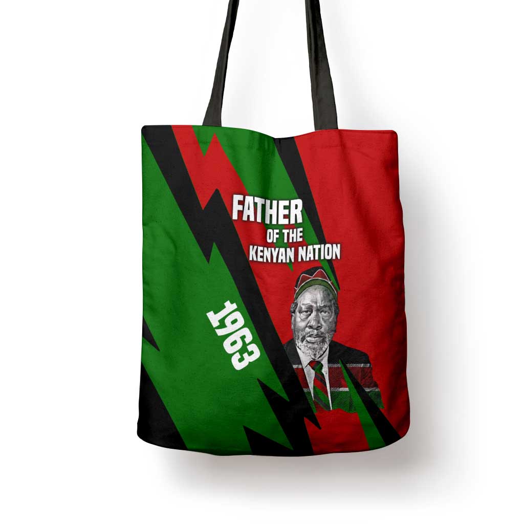 Jomo Kenyatta Tote Bag Patriotic Colors Design and Father of the Kenyan Nation Tribute - African Pride