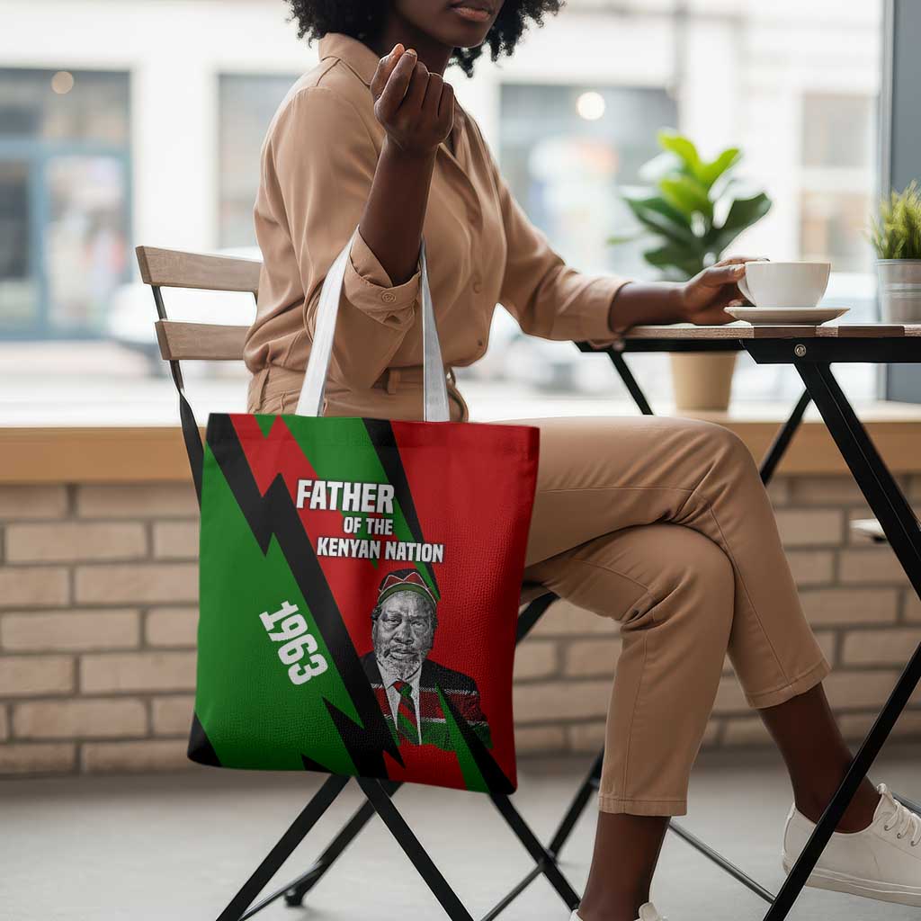 Jomo Kenyatta Tote Bag Patriotic Colors Design and Father of the Kenyan Nation Tribute - African Pride