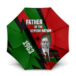 Jomo Kenyatta Umbrella Patriotic Colors Design and Father of the Kenyan Nation Tribute - African Pride