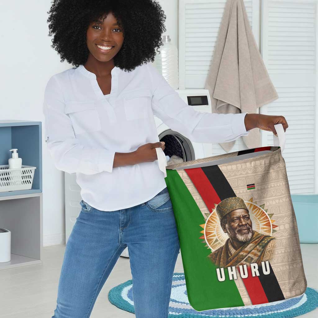 Jomo Kenyatta Laundry Basket Uhuru and Kenyan Heritage Quote Tribute - African Pride