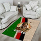 Jomo Kenyatta Area Rug Uhuru and Kenyan Heritage Quote Tribute - African Pride