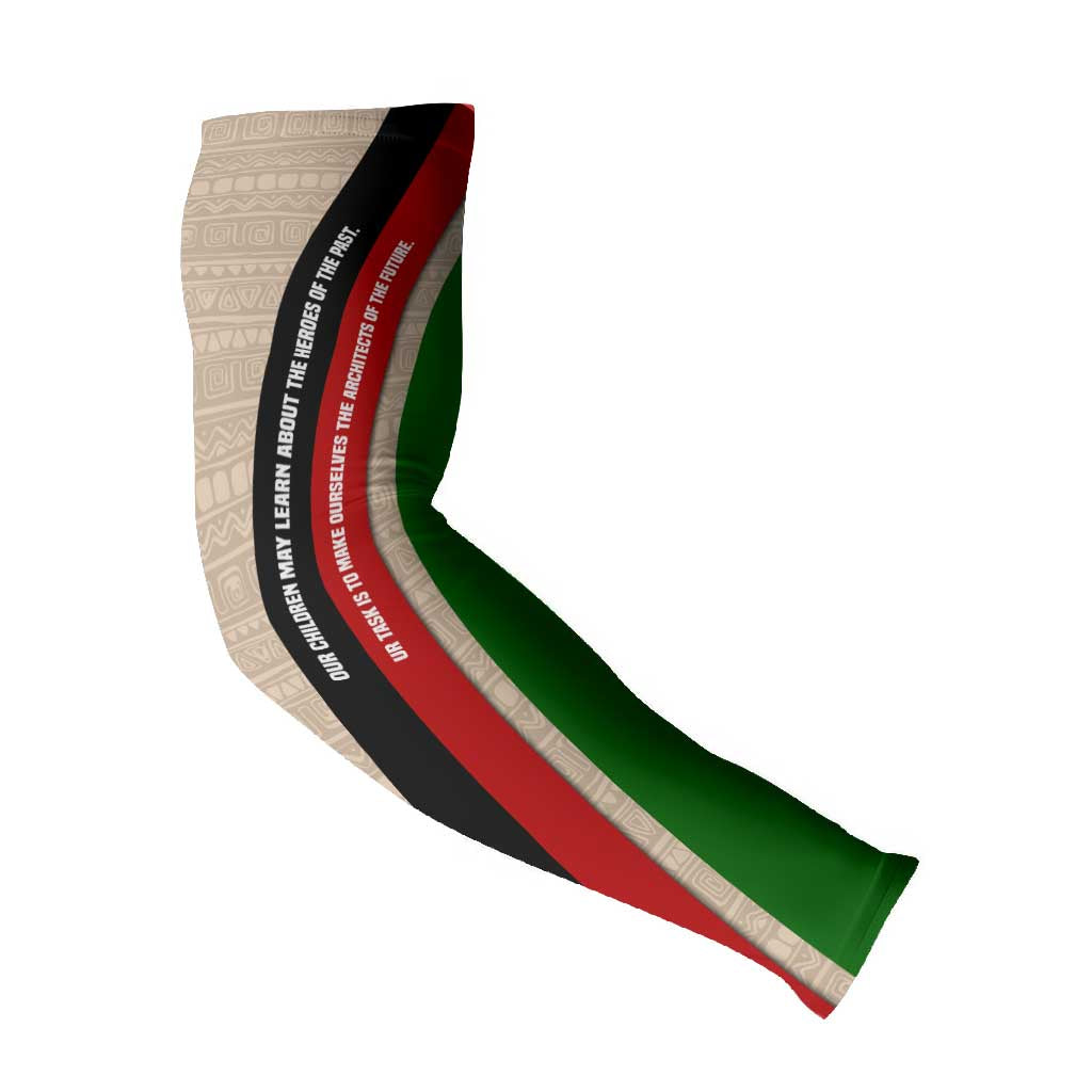Jomo Kenyatta Arm Sleeves Uhuru and Kenyan Heritage Quote Tribute - African Pride