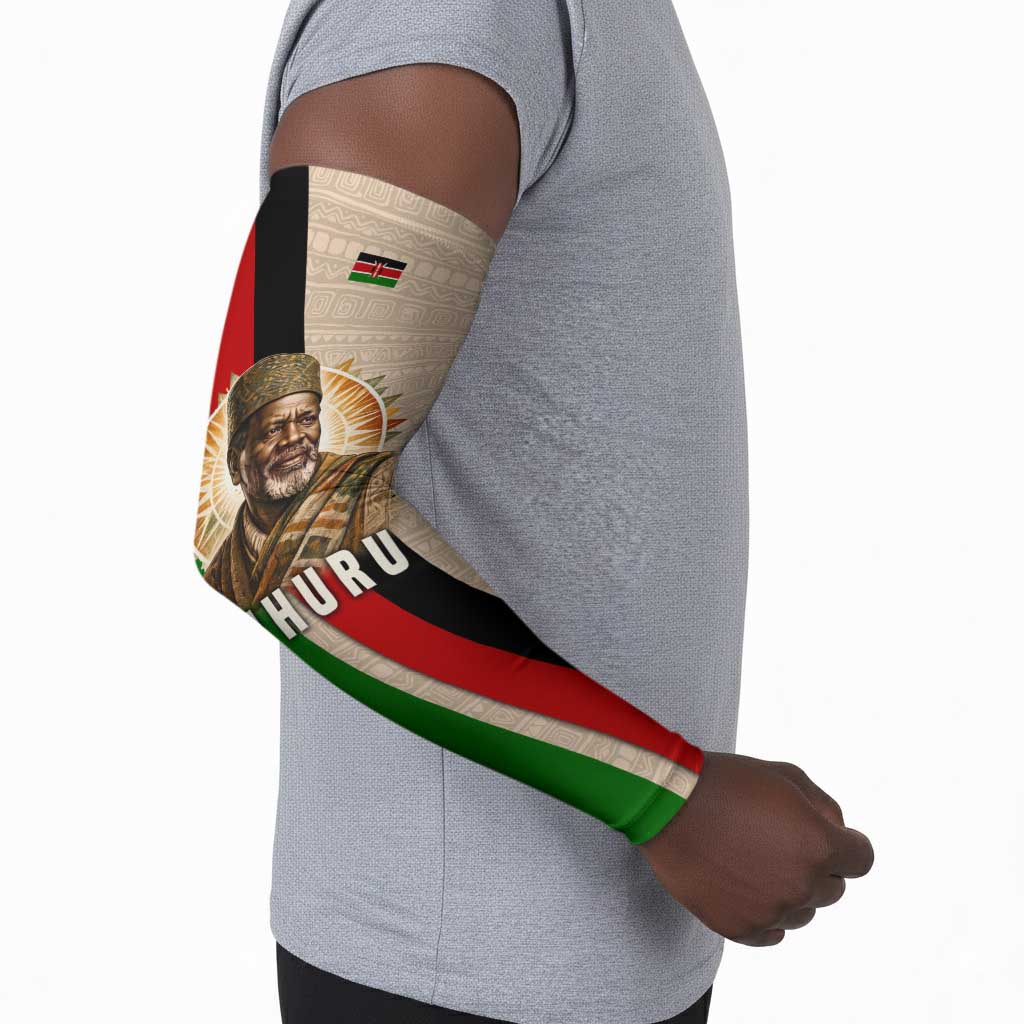 Jomo Kenyatta Arm Sleeves Uhuru and Kenyan Heritage Quote Tribute - African Pride