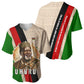 Jomo Kenyatta Baseball Jersey Uhuru and Kenyan Heritage Quote Tribute - African Pride