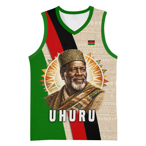 Jomo Kenyatta Basketball Jersey Uhuru and Kenyan Heritage Quote Tribute - African Pride