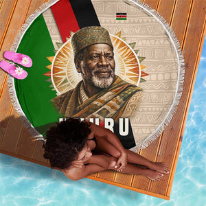 Jomo Kenyatta Beach Blanket Uhuru and Kenyan Heritage Quote Tribute - African Pride