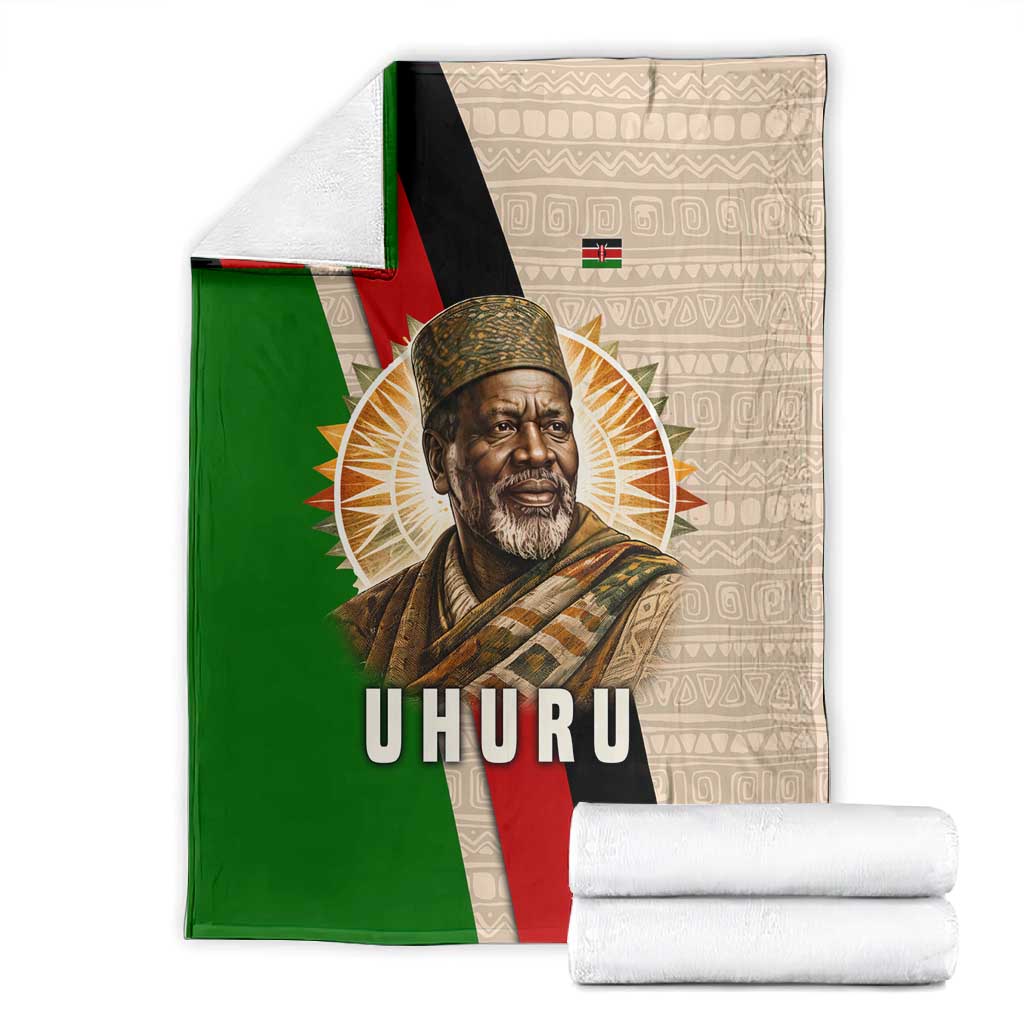 Jomo Kenyatta Blanket Uhuru and Kenyan Heritage Quote Tribute - African Pride