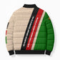 Jomo Kenyatta Bomber Puffer Jacket Uhuru and Kenyan Heritage Quote Tribute - African Pride