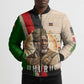 Jomo Kenyatta Bomber Puffer Jacket Uhuru and Kenyan Heritage Quote Tribute - African Pride