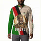 Jomo Kenyatta Button Sweatshirt Uhuru and Kenyan Heritage Quote Tribute