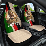 Jomo Kenyatta Car Seat Cover Uhuru and Kenyan Heritage Quote Tribute - African Pride