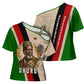 Jomo Kenyatta Cross Shoulder Shirt Uhuru and Kenyan Heritage Quote Tribute - African Pride