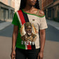 Jomo Kenyatta Cross Shoulder Shirt Uhuru and Kenyan Heritage Quote Tribute - African Pride