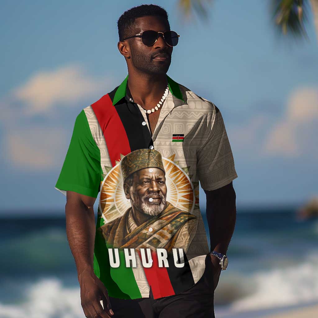 Jomo Kenyatta Hawaiian Shirt Uhuru and Kenyan Heritage Quote Tribute - African Pride