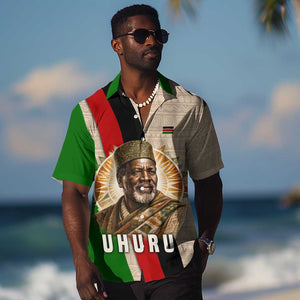Jomo Kenyatta Hawaiian Shirt Uhuru and Kenyan Heritage Quote Tribute - African Pride