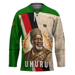 Jomo Kenyatta Hockey Jersey Uhuru and Kenyan Heritage Quote Tribute - African Pride