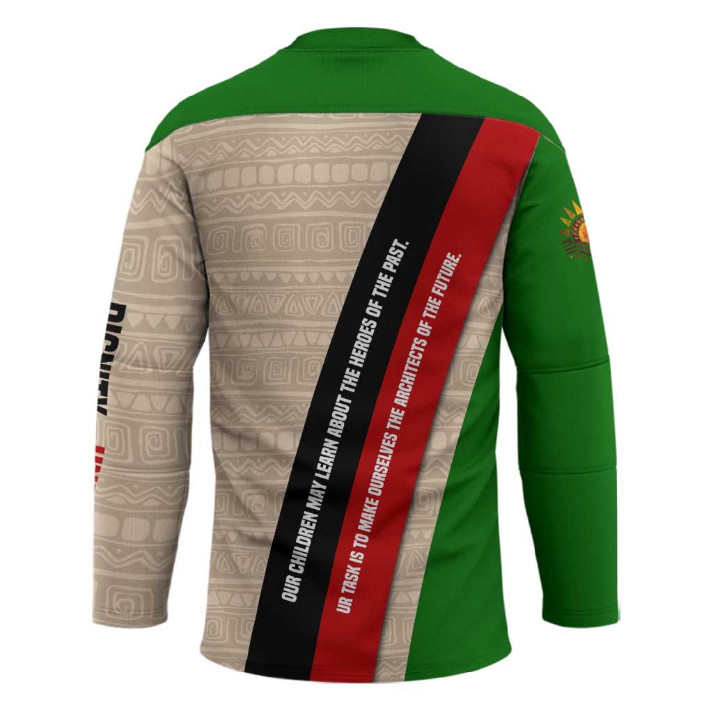 Jomo Kenyatta Hockey Jersey Uhuru and Kenyan Heritage Quote Tribute - African Pride