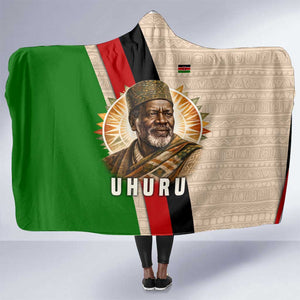 Jomo Kenyatta Hooded Blanket Uhuru and Kenyan Heritage Quote Tribute - African Pride
