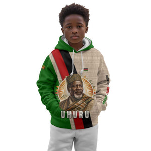 Jomo Kenyatta Kid Hoodie Uhuru and Kenyan Heritage Quote Tribute - African Pride