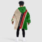 Jomo Kenyatta Kid Wearable Blanket Hoodie Uhuru and Kenyan Heritage Quote Tribute - African Pride