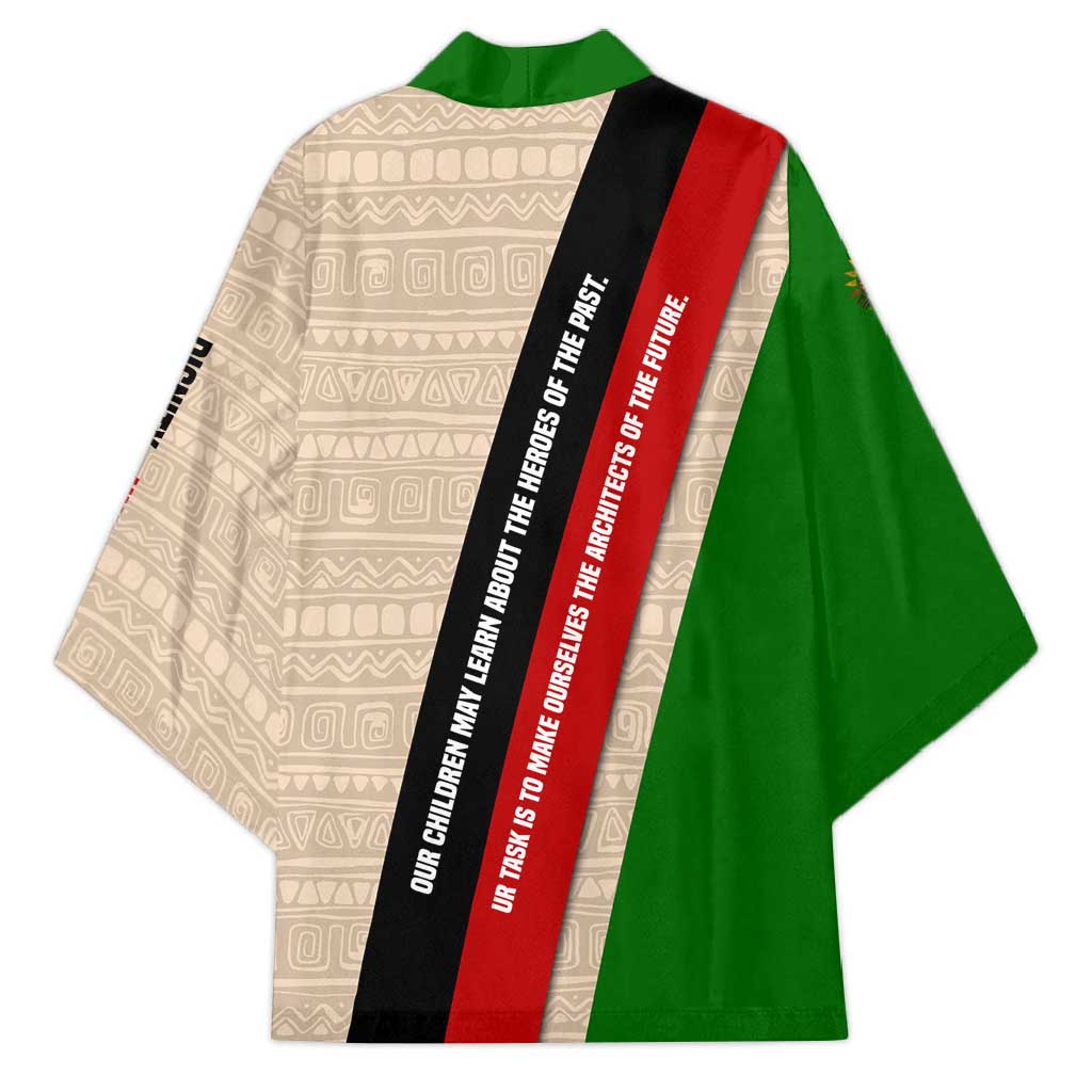 Jomo Kenyatta Kimono Uhuru and Kenyan Heritage Quote Tribute - African Pride